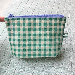 NWOT Baggu Go Pouch Small - Green Gingham